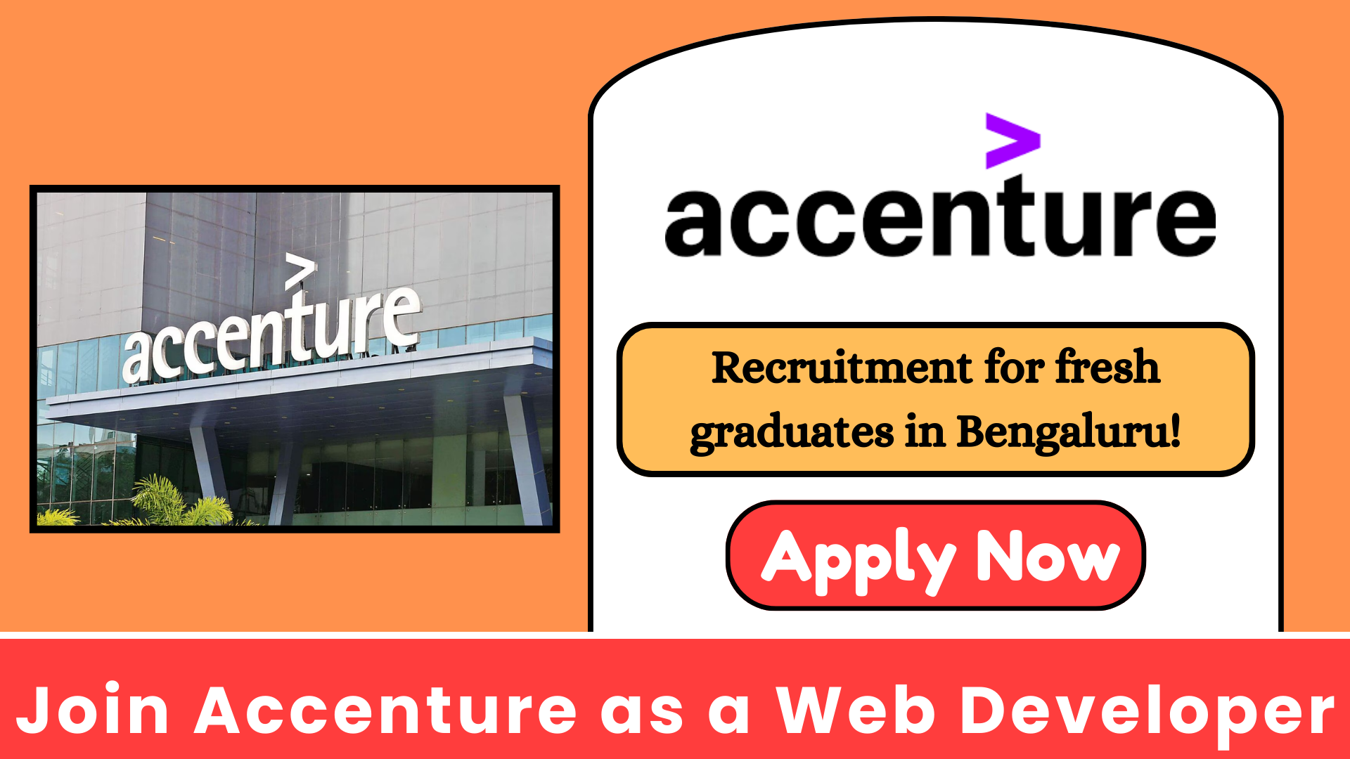 Accenture is Hiring Freshers as a Web Developer in Bengaluru