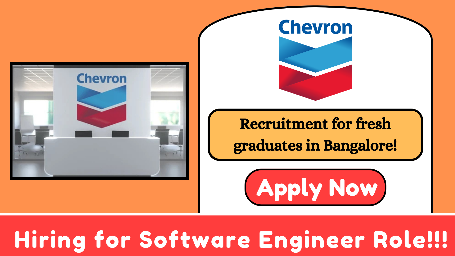 Chevron Freshers Hiring for Software Engineer in Bangalore