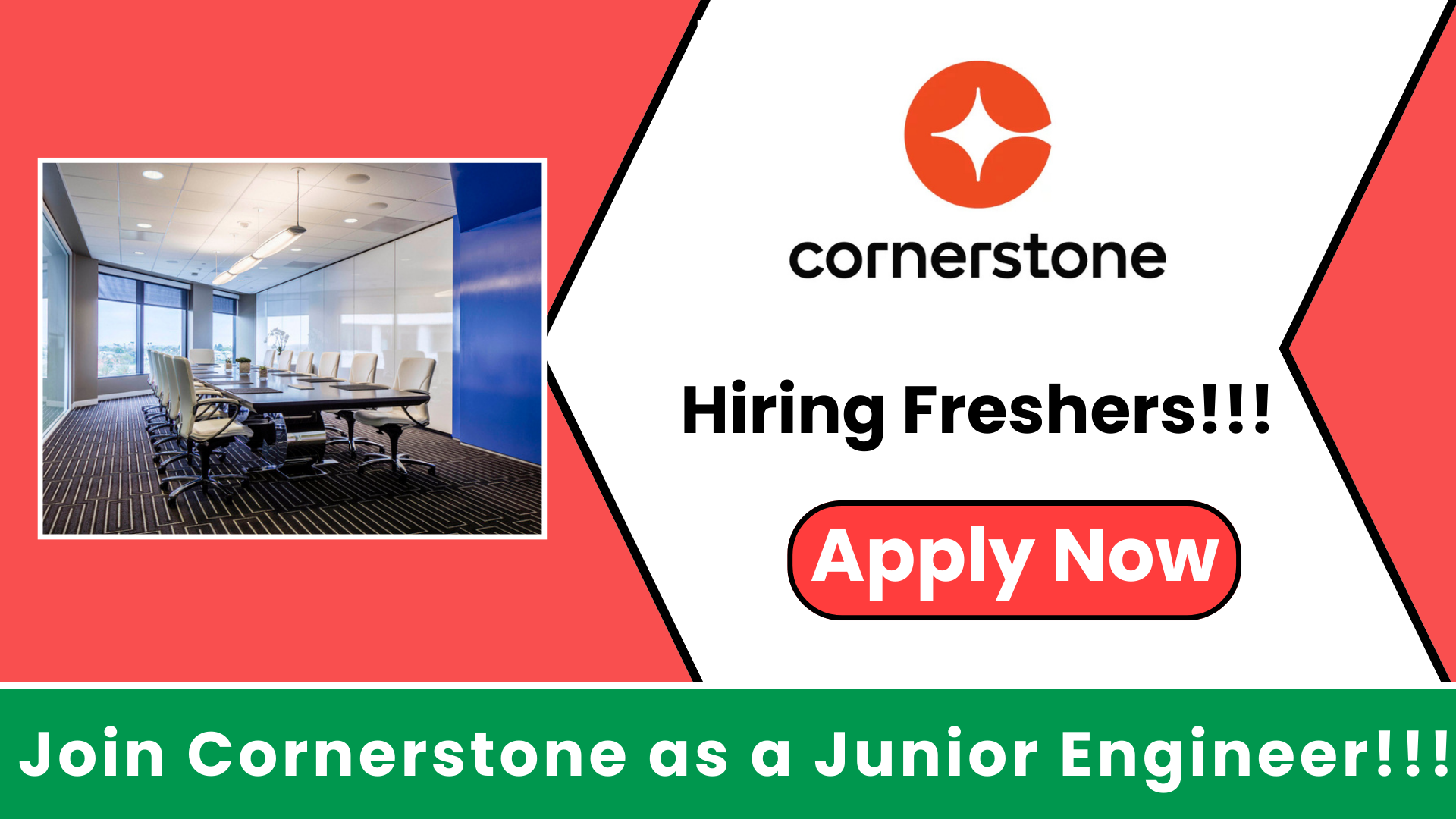 Cornerstone is Hiring Freshers as Junior Engineer in Pune