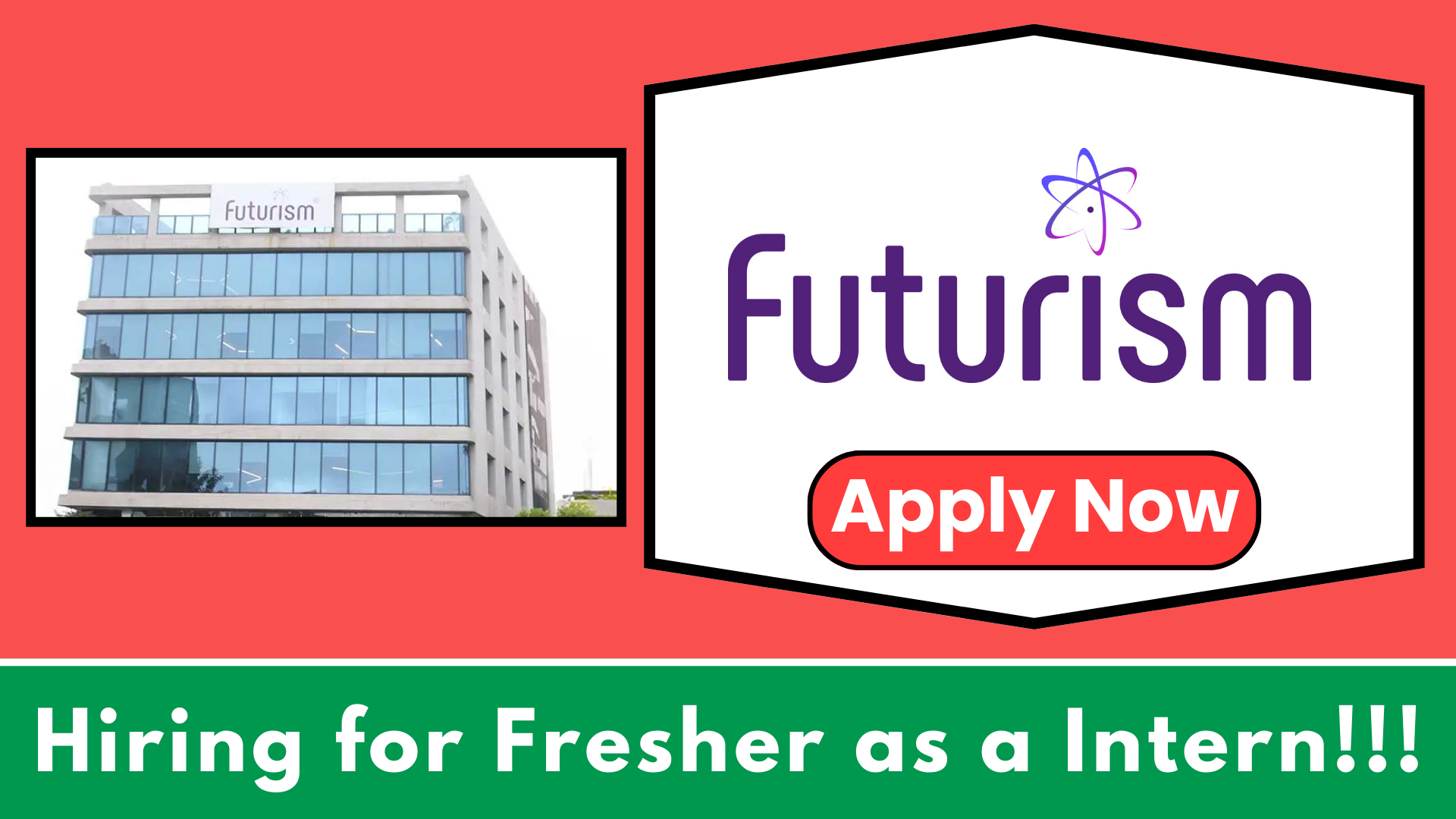 Futurism Technologies is hiring freshers as a Intern for Dot Net and Network Operation | Apply-Now!!!