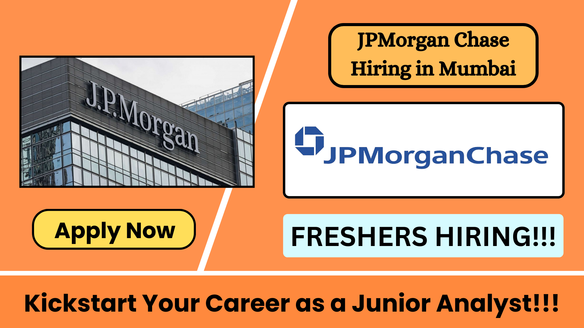 JPMorganChase Freshers Hiring for Junior Analyst Role Mumbai