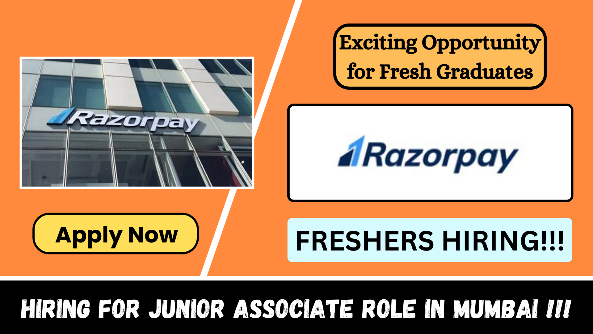 Razorpay Hiring freshers for Junior Associate role in Mumbai