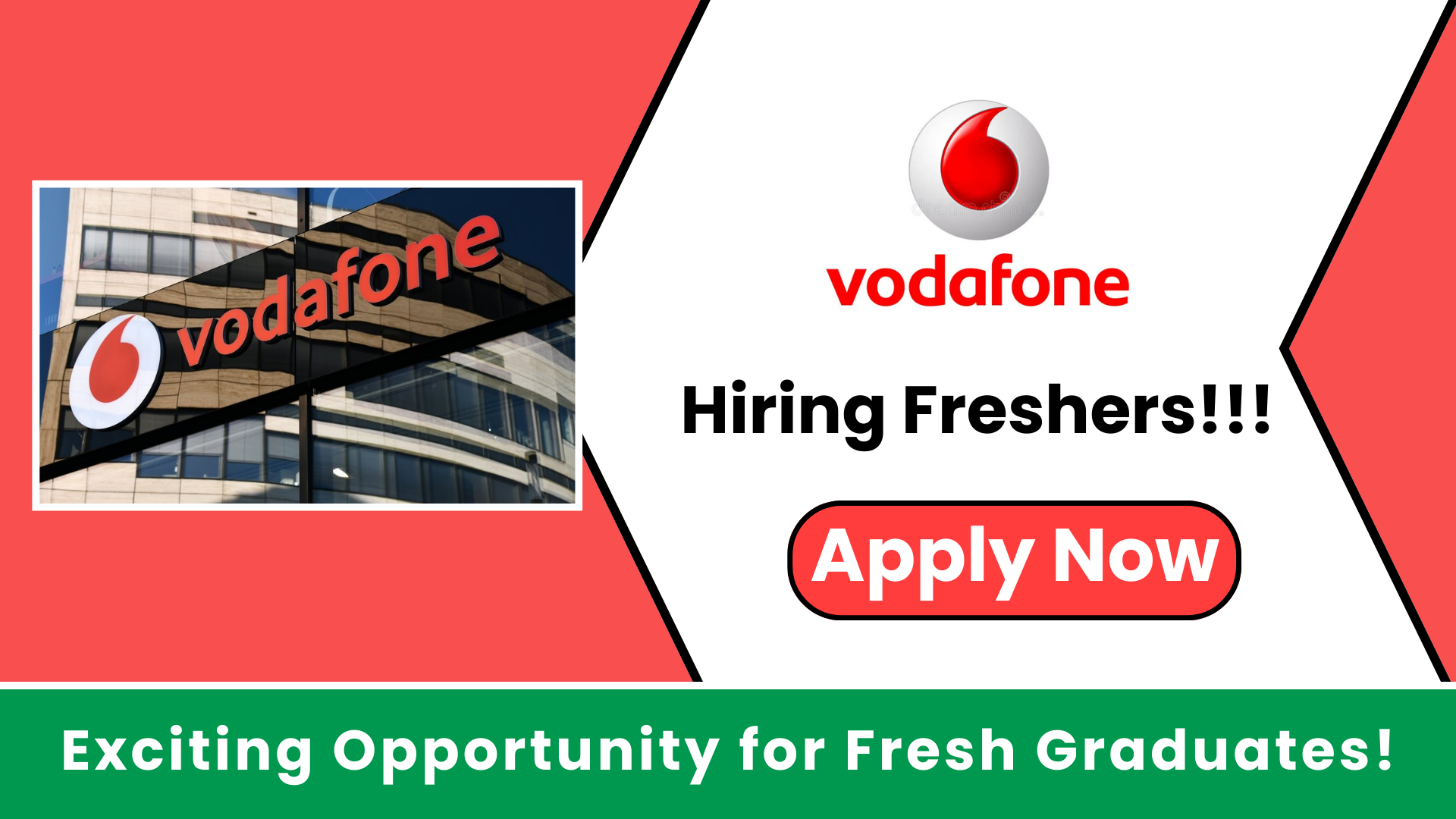 Vodafone jobs for freshers as IT Operations Graduates Hiring