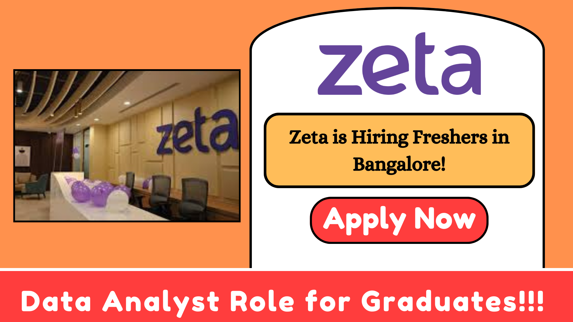 Zeta is Hiring Freshers in Bangalore! Data Analyst