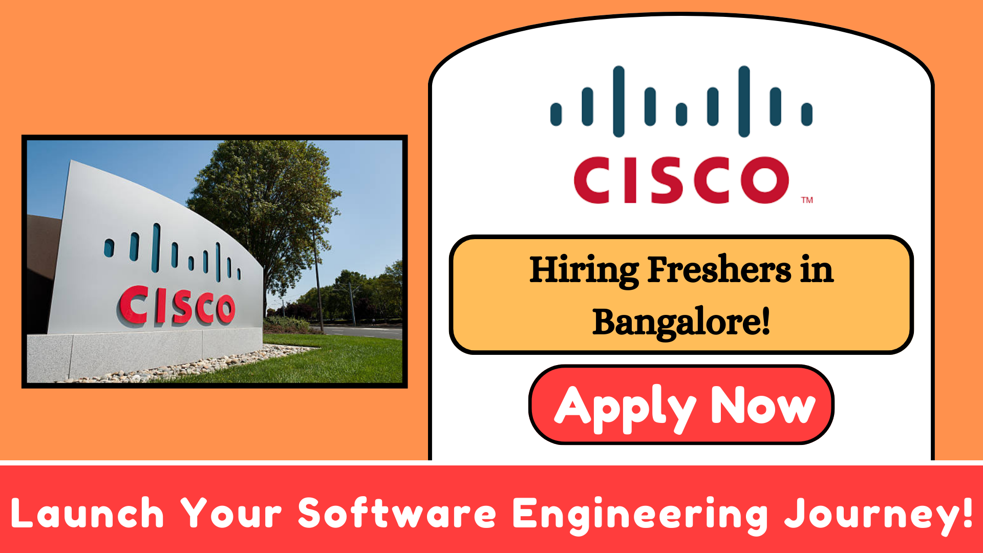 Software Engineering with Cisco Hiring Freshers in Bangalore