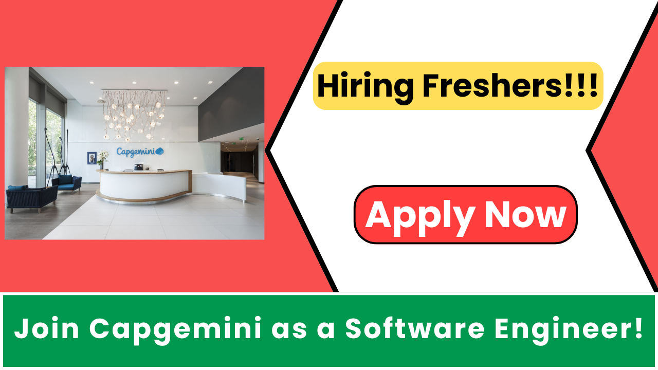 Kickstart Your Career as a Software Engineer at Capgemini!!!