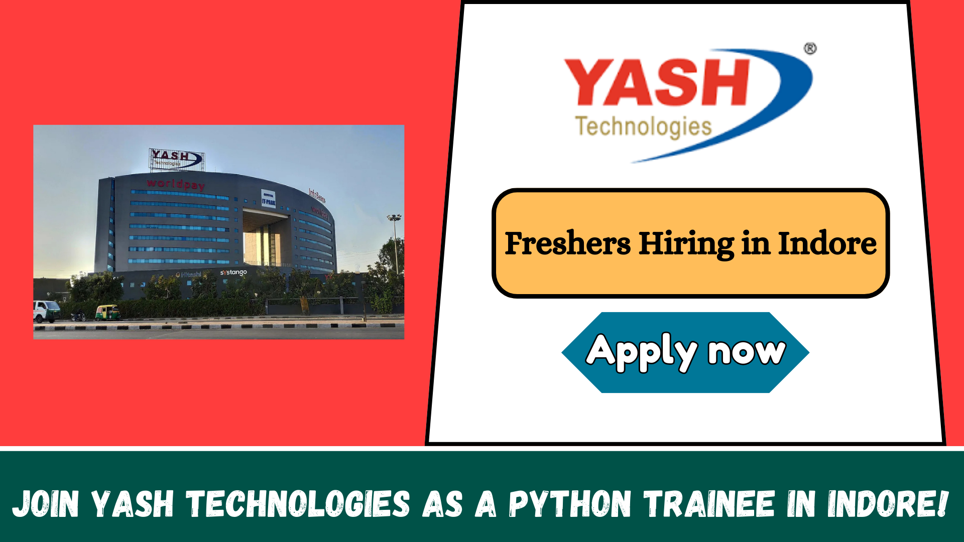 Join YASH Technologies as a Python Trainee in Indore